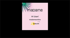 Desktop Screenshot of madameonline.com